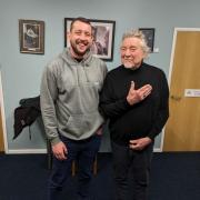 Robert Plant with Good Shepherd CEO Tom Hayden