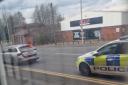Police on the A4101 in Dudley