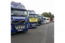 About 30 trucks took top the roads at last year's Kingswinford Charity Truck Convoy.