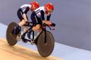 Helen Scott and Aileen McGlynn compete in the 3km pursuit
