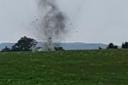 A WWII ordnance was safely detonated
