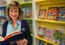 Dudley Library staff member, Sally Cartwright, pictured with The Book of Legends by Sir Lenny Henry. Pic - Dudley Library