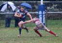 Stefan Shillingford battles in the mud at Bromsgrove