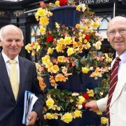 Stourbridge in Bloom organiser David Harcourt with judge Mark Wiltshire, from Heart of England in Bloom