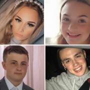 Lucy Tibbetts, left, and Izzie Floyd, right, Josh Parkes, bottom left, and Nathan Carwright, bottom right. Pics - West Midlands Police