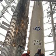 Wesley Smith and Nick J Townsend at the National Space Centre. Pic - Billy Ghuman