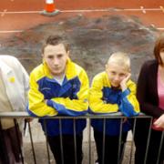 Barbara Shepherd (left) and Alison Ashfield (right) with her sons Alex (14) and Reece (11). Buy this photo 241101L
