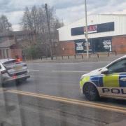 Police on the A4101 in Dudley