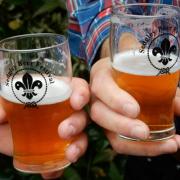 Visitors to Sedgley Real Ale and Beer Festival receive a souvenir glass.
