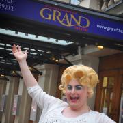 Adam Starr as Edna Turnblad in Bilston Operatic Company's production of  Hairspray