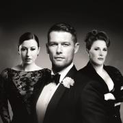 Hayley Tamaddon, John Partridge and Sam Bailey provide the starring roles in Wolverhampton Grand Theatre’s production of Chicago. Photo: Dewynters