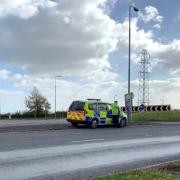 The scene of the A449 crash in which a cyclist was killed. PIC: Lewis Wilcock