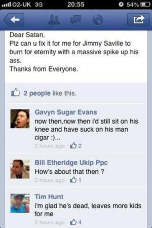Top cop candidate under fire over "sick" Facebook banter about Jimmy Savile