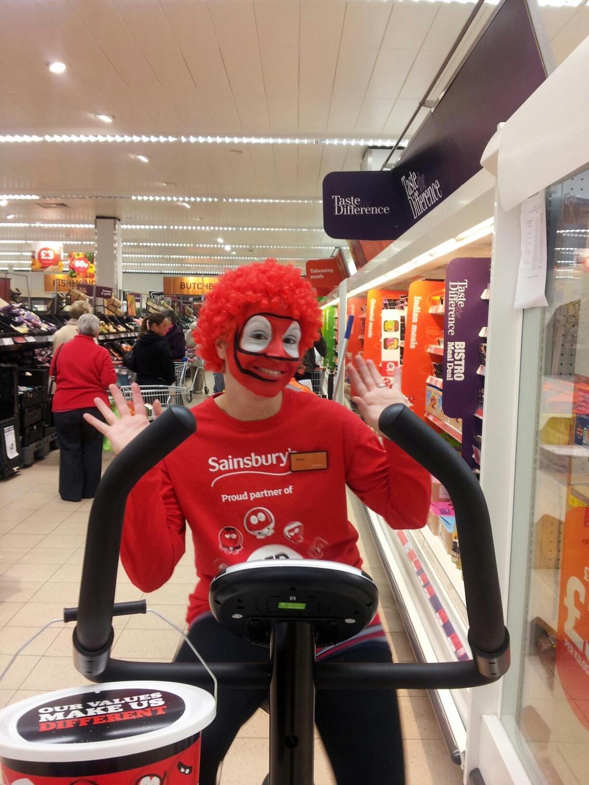 Staff are embracing Red Nose Day at Sainsbury's Amblecote.