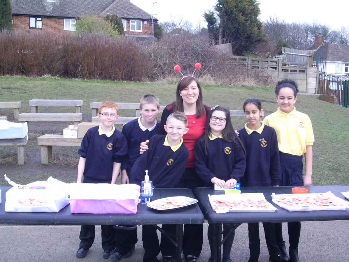 Sledmere Primary School youngsters sold biscuits to raise funds.