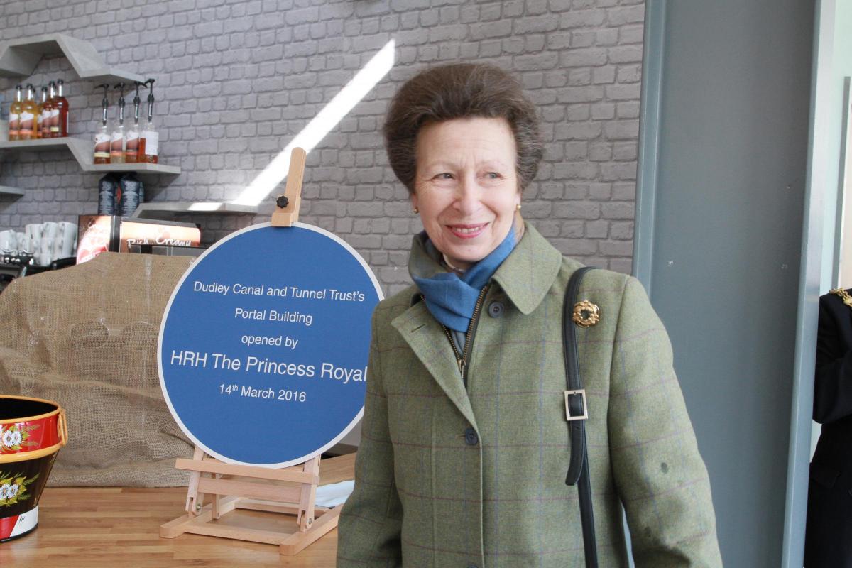Princess Anne visits Dudley Canal Trust