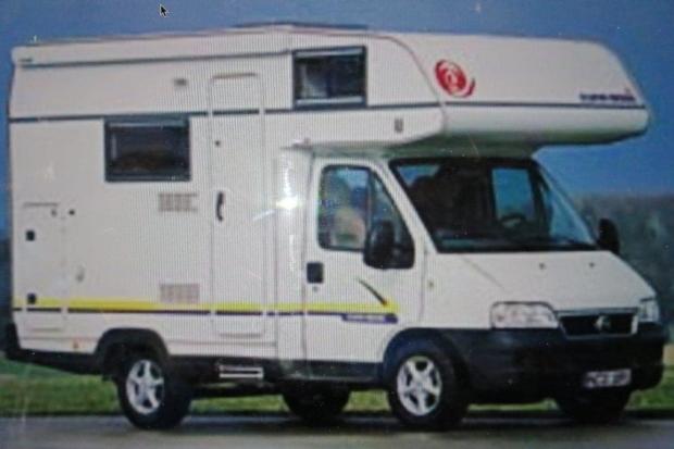 Image of the stolen camper van