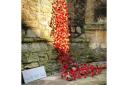 This year, a Weeping Window of poppies was created by Trudy Burge on the former parish church of St Andrew’s opposite Pershore Abbey. 