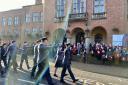 Hundreds of people gather in Dudley for Remembrance Sunday