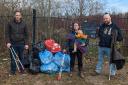 L-r – Cllr Keiran Casey, Donna Haddock from Sycamore Adventure Centre and resident and community campaigner Karl Denning