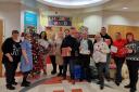 Community heroes with their gift deliveries for the children's ward at Russells Hall Hospital
