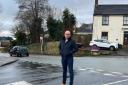 Cllr Adam Aston at the junction of of Highgate, Kent Street and Hill Street in Upper Gornal. Pic: Cllr Adam Aston