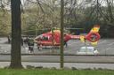 Live updates as air ambulance lands at Worcester superstore