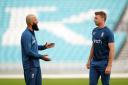 Moeen Ali, left, is ready to step in if England captain Jos Buttler has to leave the camp to be at the birth of his third child (John Walton/PA)