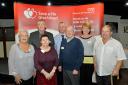 Donors Lorraine James, John Mould, Alexa Walker, David Bean, David Bailey, Jackie Banks and Martin Baker. Photo: NHS Blood and Transplant