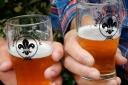 Visitors to Sedgley Real Ale and Beer Festival receive a souvenir glass.
