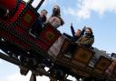 People enjoy the attractions at Alton Towers in Staffordshire, as England takes another step back towards normality with the further easing of lockdown restrictions. Credit:PA