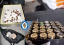 A number of class A drugs, fire arms and ammunition was seized