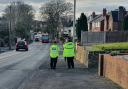 Police on Oakham Road this morning