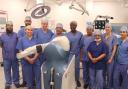 Theatre staff celebrate use of advanced robotic arm being used in joint replacement surgeries in Dudley