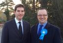 Chris Kelly MP with Councillor Mike Wood - the new Dudley South Parliamentary candidate for the Conservatives.
