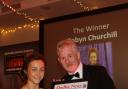 Winner of the Young Achiever award Robyn Churchill with principal of Dudley College Lowell Williams