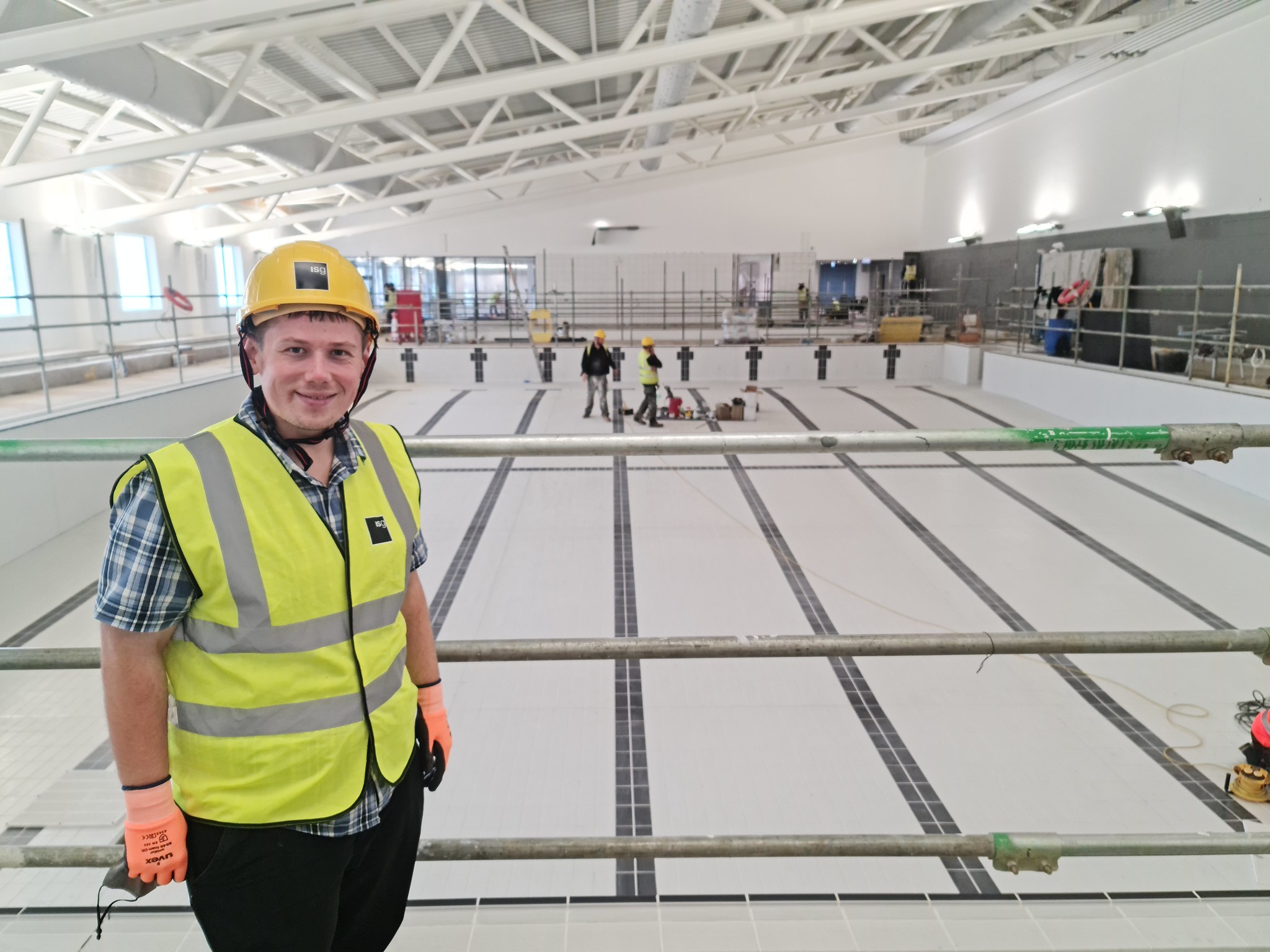 Cllr Simon Phipps, Dudleys cabinet member responsible for leisure centres, checks out the new facility