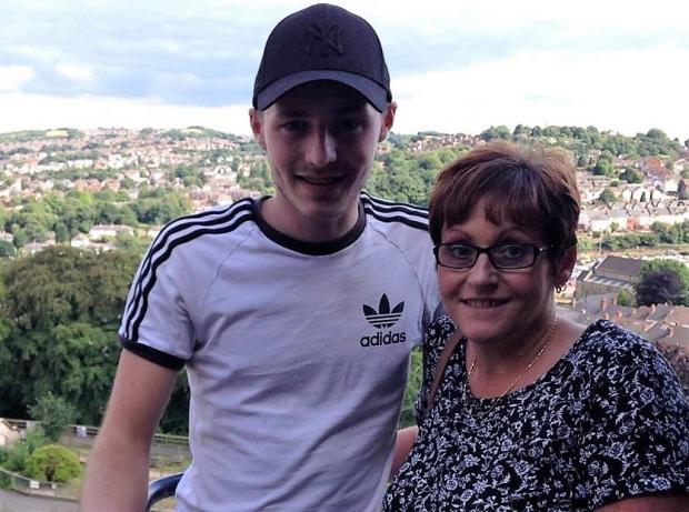 Dudley News: Olly Wilkes pictured with mum Lynn