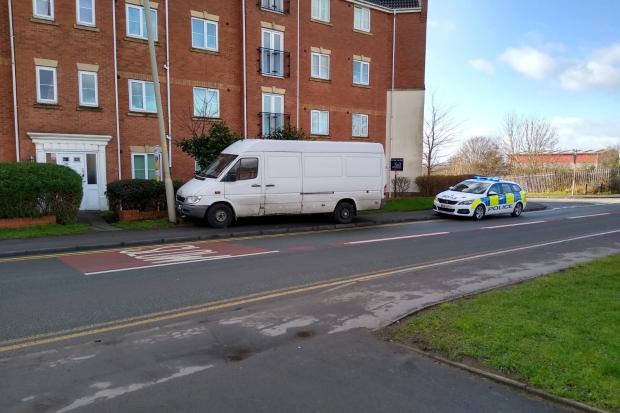 Van crash in Brierley Hill