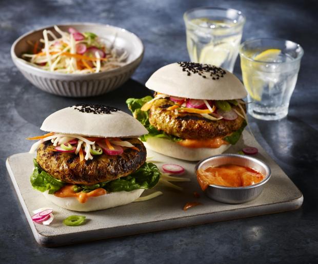 Dudley News: XL bao buns with the katsu chicken burgers. Credit: Marks and Spencer