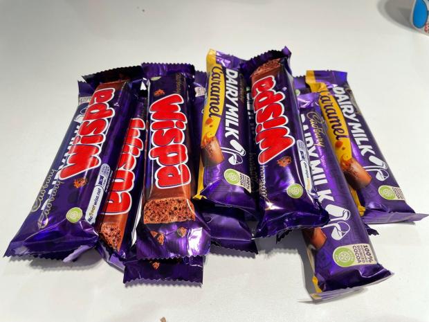 Dudley News: Some of the chocolate we were given when we arrived at Cadbury World. Credit: Katie Brooks