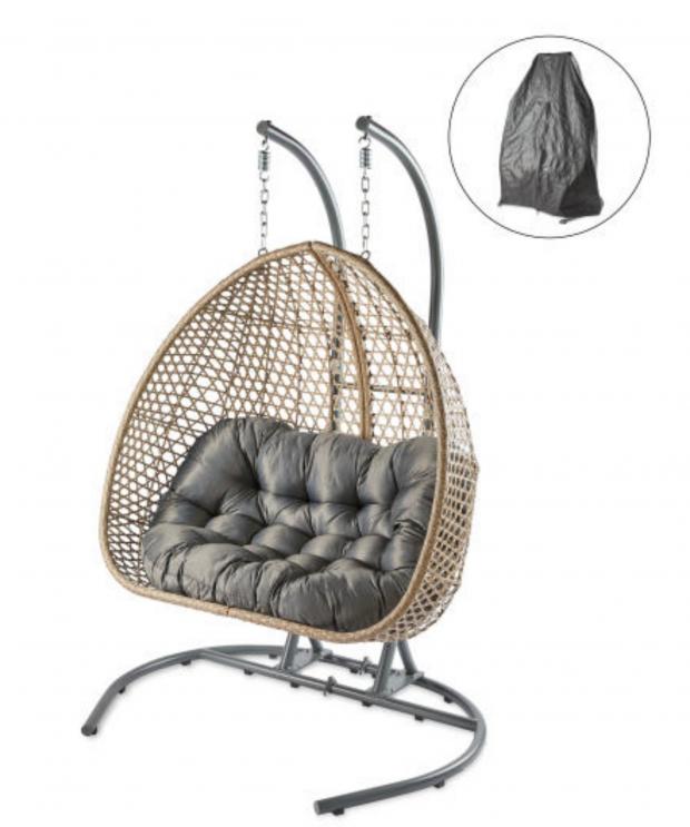 Dudley News: Large Hanging Egg Chair with Cover. (Aldi)