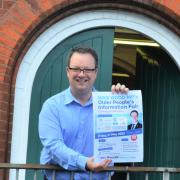 Dudley South MP Mike Wood outside the Richardson Hall in Wordsley where he'll be hosting an information fair for older people
