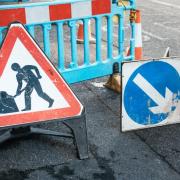 Road closure in Sedgley (stock photo)