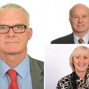 Former councillors Richard Body (left), Ken Finch (top right) and Karen Shakespeare, bottom right.