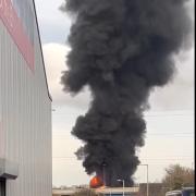 The fire involved 200 pallets of plastic