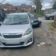 Police found the stolen car in Dudley