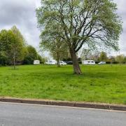 Travellers have left a Dudley park