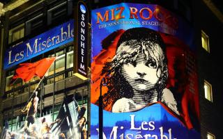 Les Misérables billboard. Credit: PA