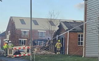 The damage caused by the fire on the Pensnett Trading Estate